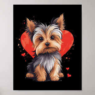 Yorkie Owner Mom Dad Yorkshire Terrier Dog Lover V Poster