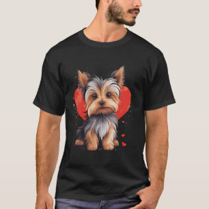 Yorkie Owner Mom Dad Yorkshire Terrier Dog Lover V T-Shirt