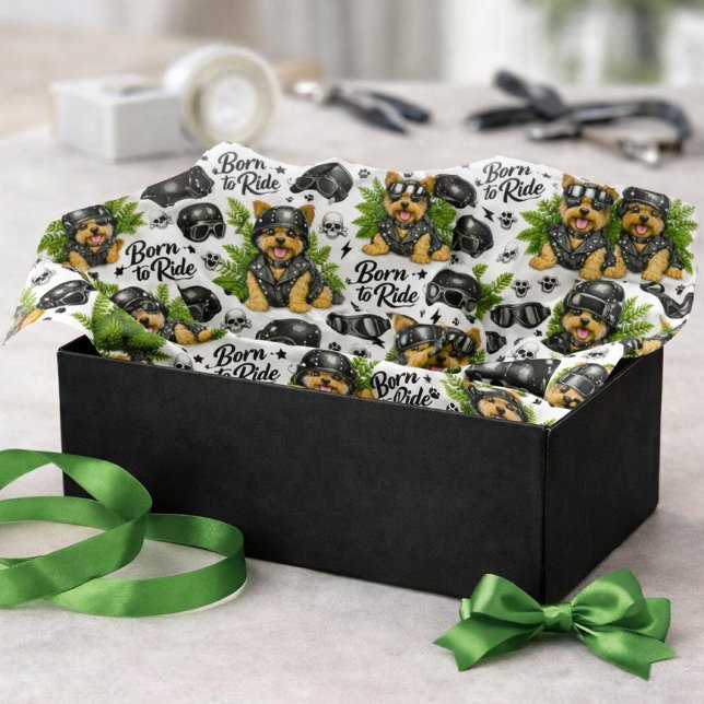 Yorkie Pattern Cute Dog  Tissue Paper (Creator Uploaded)