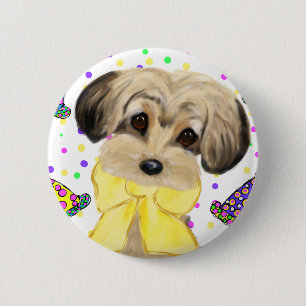 Yorkie Poo 2 Inch Round Button
