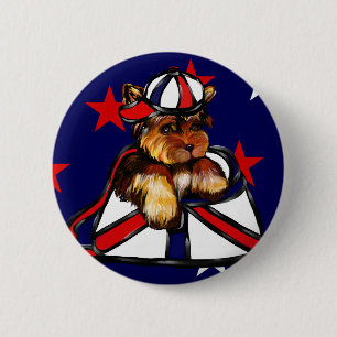 YORKIE POO 2 INCH ROUND BUTTON