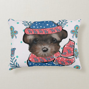 Yorkie Poo Accent Pillow