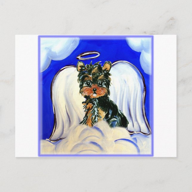 Yorkie Poo Angel Postcard (Front)