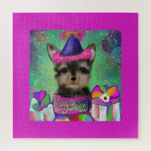 YORKIE POO BIRTHDAY JIGSAW PUZZLE
