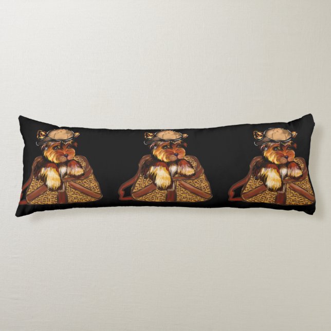 YORKIE POO BODY PILLOW (Front)