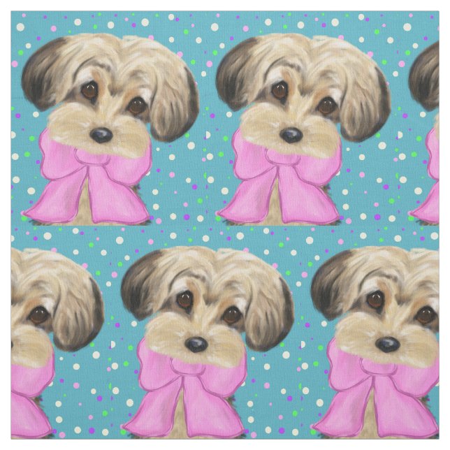 Yorkie poo fabric (Swatch)