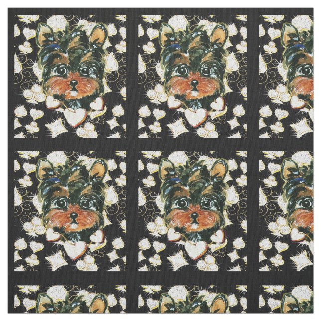 Yorkie Poo Fabric (Swatch)