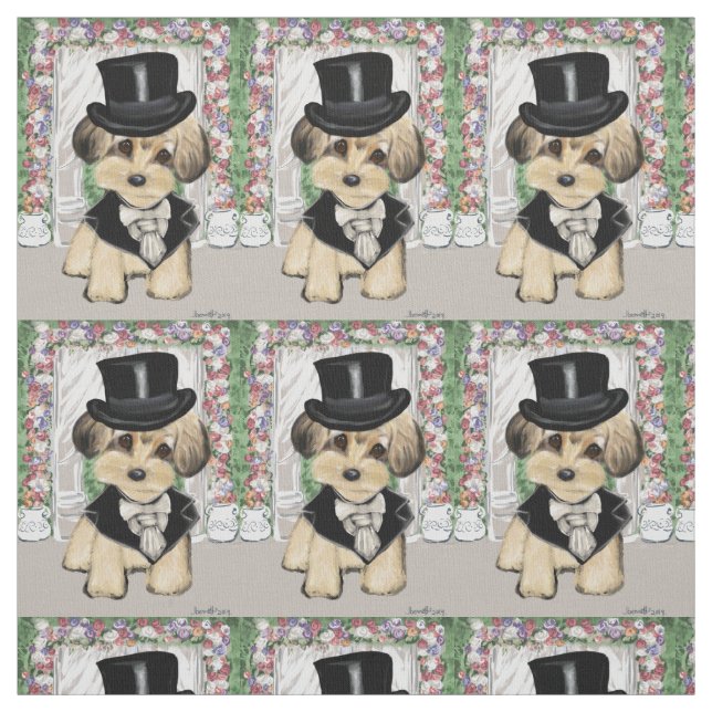 Yorkie Poo Fabric (Swatch)