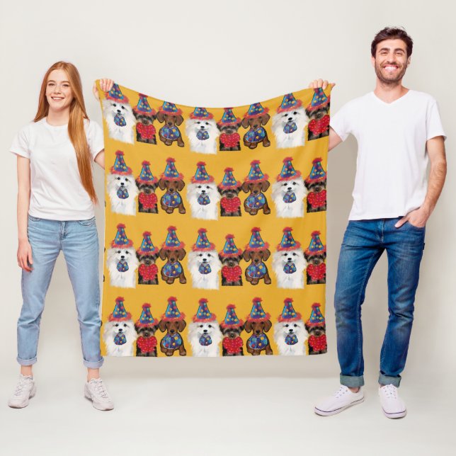 Yorkie Poo  Fleece Blanket (In Situ)