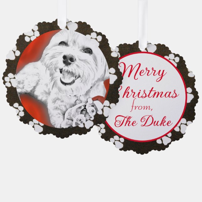 Yorkie Poo Gift Tag Ornament Card (Front/Back)