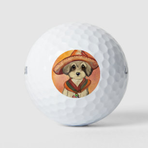 Yorkie Poo Golf Balls