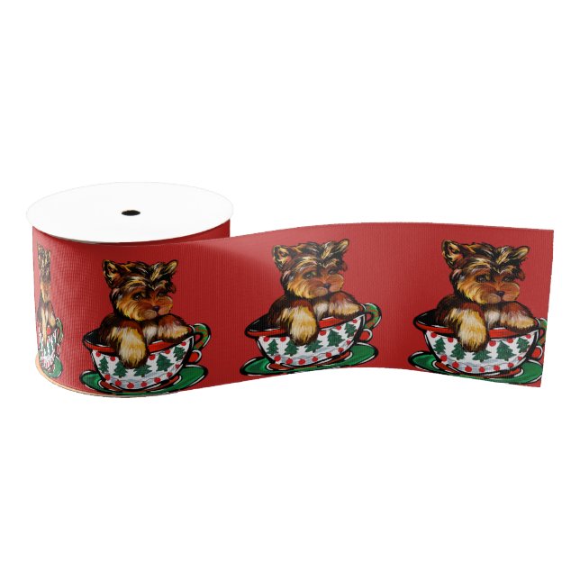 Yorkie Poo Grosgrain Ribbon (Spool)