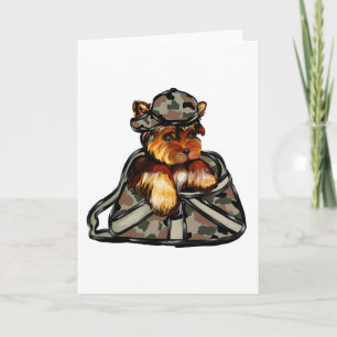 YORKIE POO HOLIDAY CARD