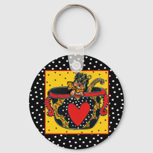 Yorkie Poo Keychain