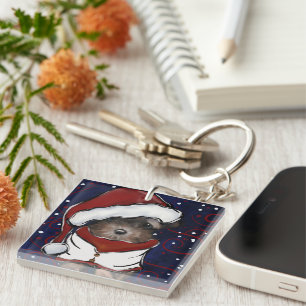 Yorkie Poo Keychain