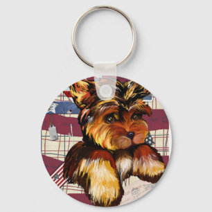 YORKIE POO KEYCHAIN