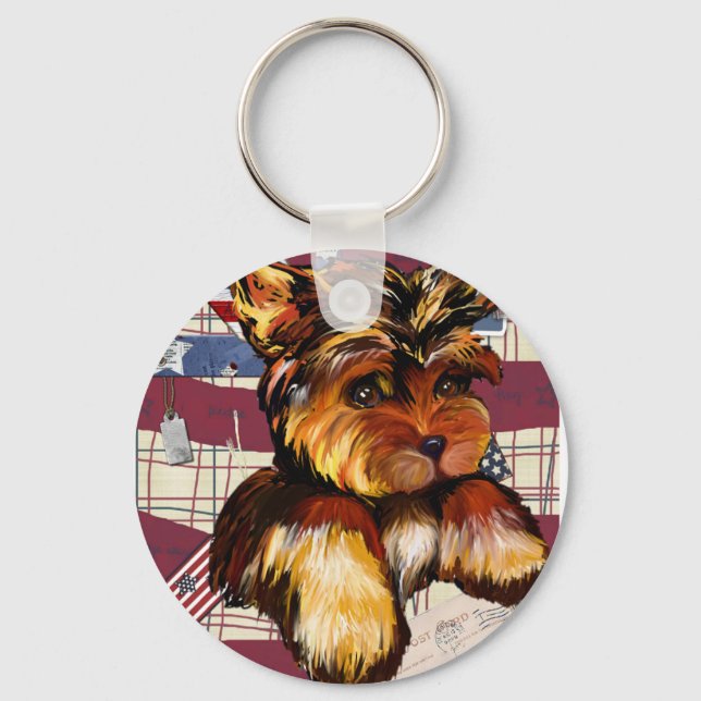 YORKIE POO KEYCHAIN (Front)