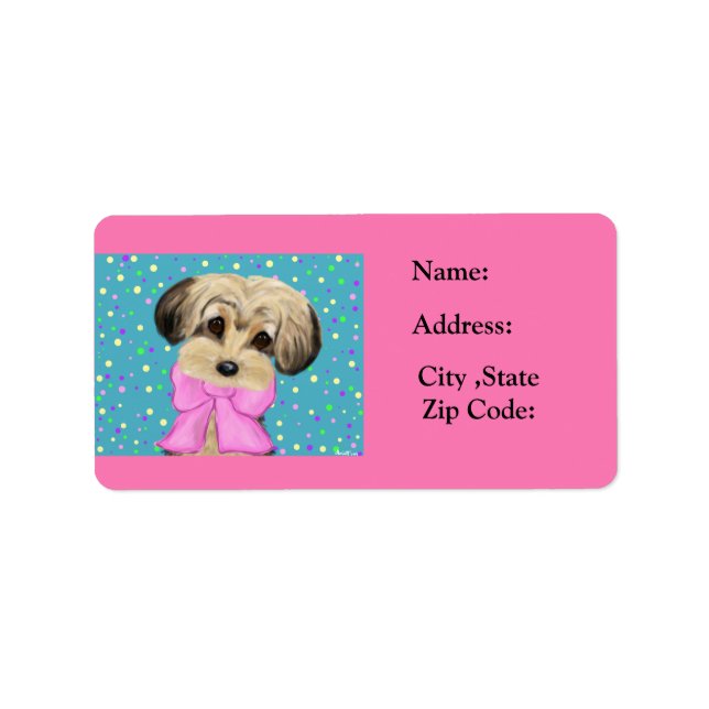 Yorkie Poo Label (Front)
