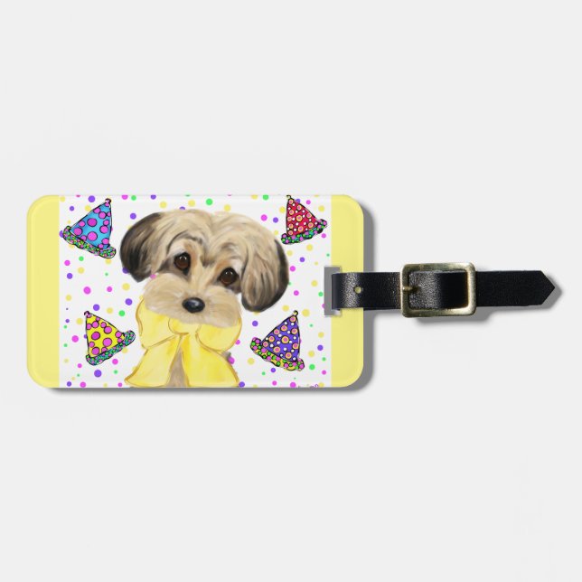 Yorkie Poo Luggage Tag (Front Horizontal)