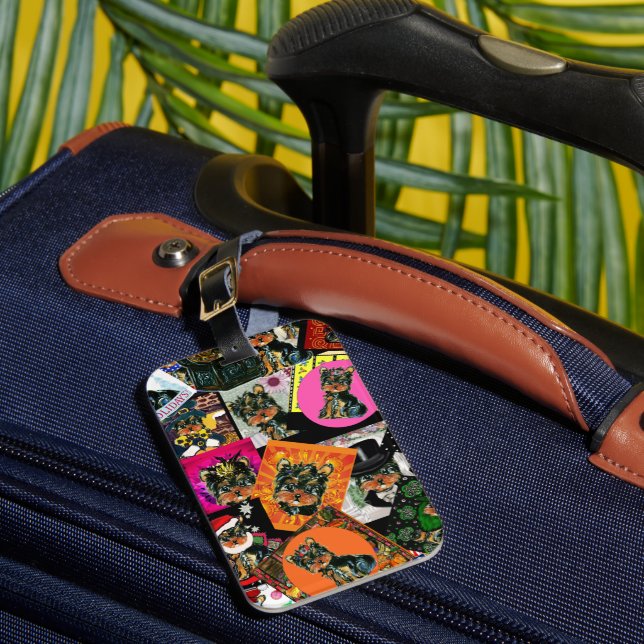 YORKIE POO LUGGAGE TAG (Front Insitu 1)