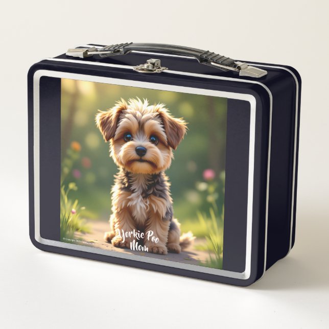 Yorkie Poo  Metal Lunchbox (Front)