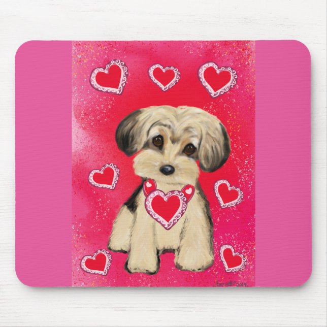 YORKIE POO MOUSE PAD (Front)