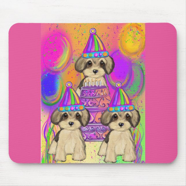 Yorkie Poo Mouse Pad (Front)