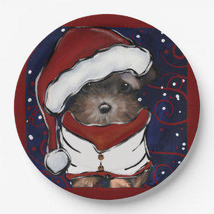 Yorkie Poo Paper Plate