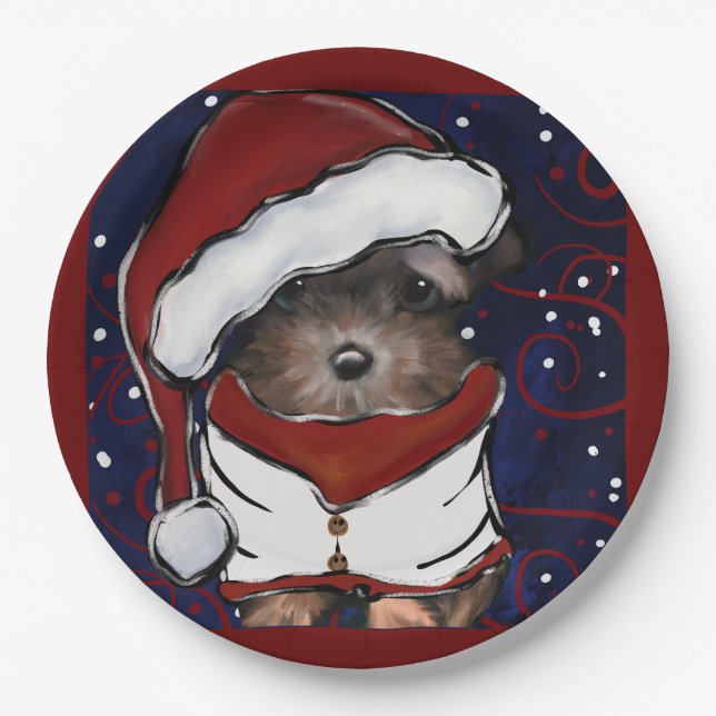 Yorkie Poo Paper Plate (Front)