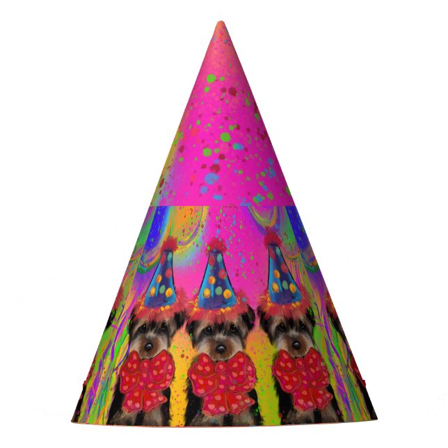 Yorkie Poo Party Hat (Front)