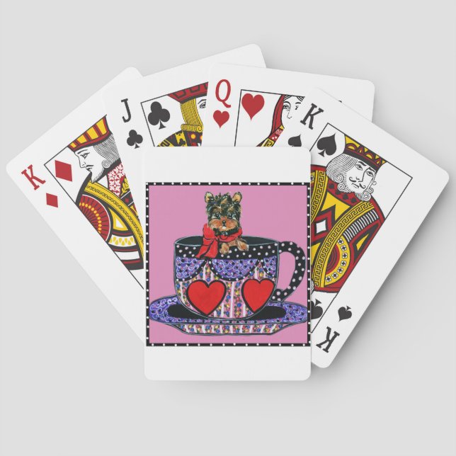 Yorkie Poo Playing Cards (Back)