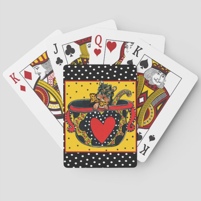 Yorkie Poo Playing Cards (Back)