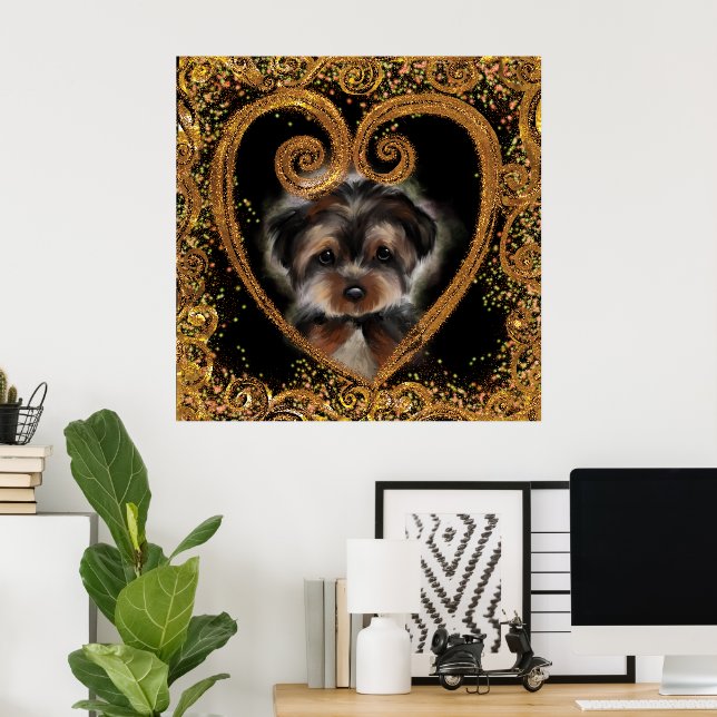 Yorkie Poo Poster (Home Office)