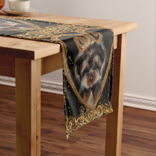 Yorkie Poo Short Table Runner