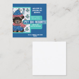 Yorkie Poo  Square Business Card