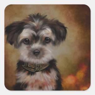 Yorkie Poo Square Sticker