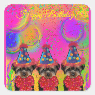 Yorkie Poo Square Sticker