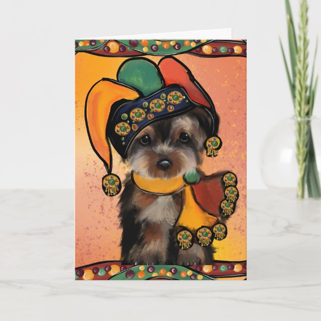 Yorkie  Poo  Thank You Card (Front)