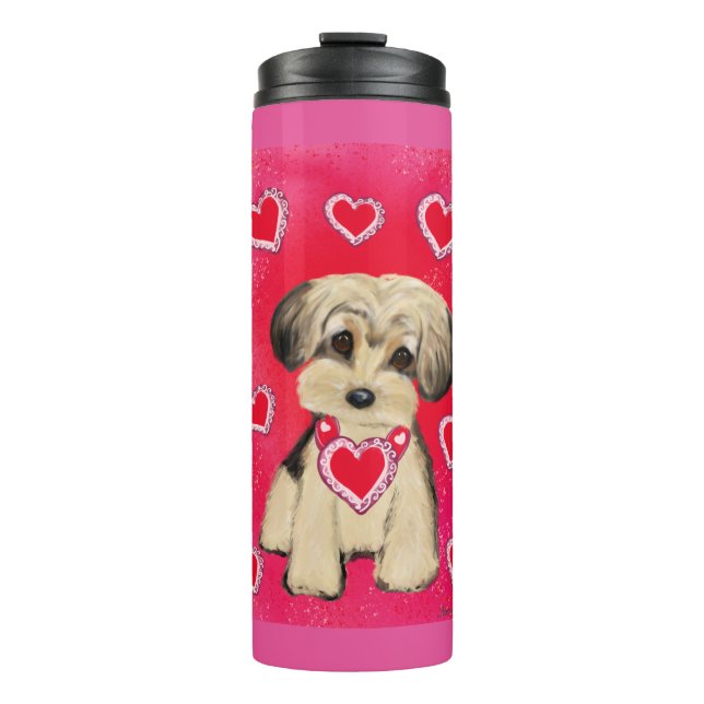 YORKIE POO THERMAL TUMBLER (Front)