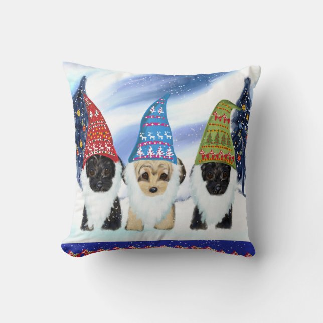 YORKIE POO THROW PILLOW (Front)