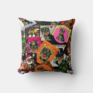 YORKIE POO THROW PILLOW