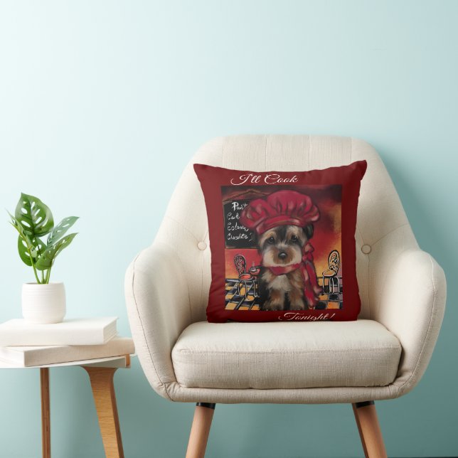 YORKIE POO      THROW PILLOW (Chair)