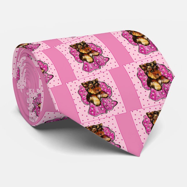 Yorkie Poo Tie (Rolled)