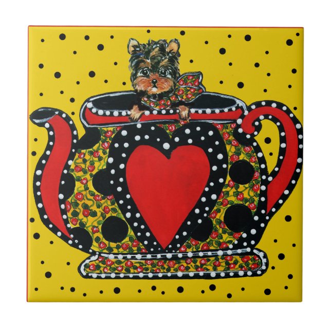 Yorkie Poo Tile (Front)