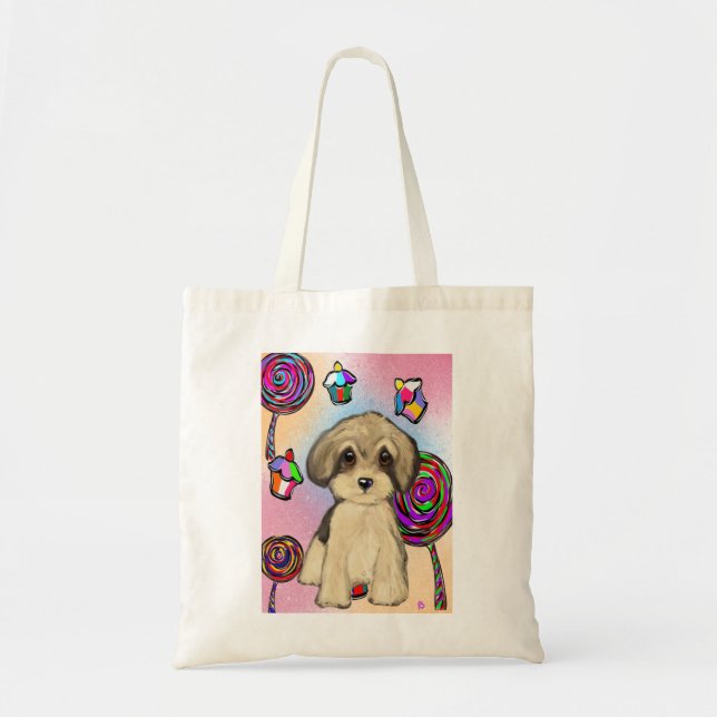 Yorkie Poo Tote Bag (Front)
