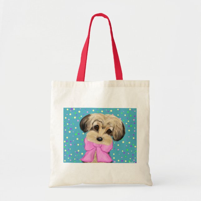 Yorkie Poo Tote Bag (Front)