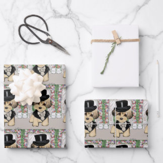 YORKIE POO WRAPPING PAPER SHEET