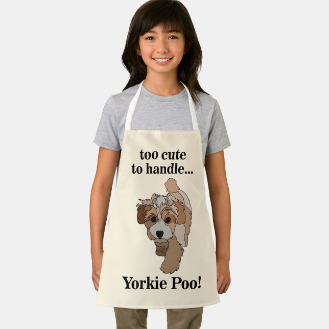 Yorkie Poo Yorkipoo Cute Dog Kids Apron (Insitu)