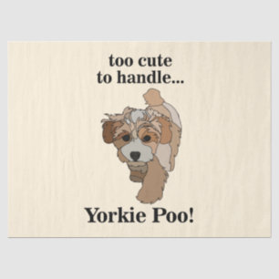 Yorkie Poo Yorkipoo Cute Dog Tissue Paper