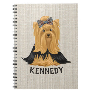 Yorkie Puppy Dog Yorkshire Terrier Personalized Notebook
